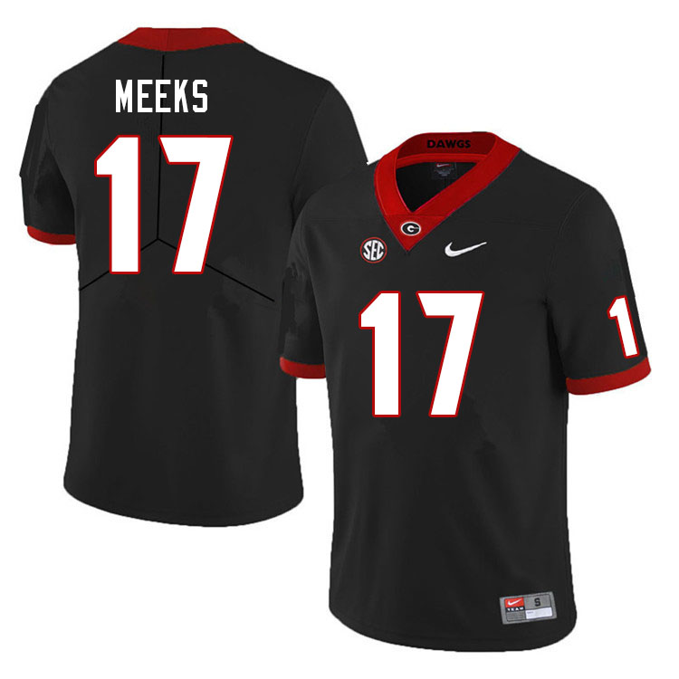 Men #17 Jackson Meeks Georgia Bulldogs College Football Jerseys Sale-Black - Click Image to Close